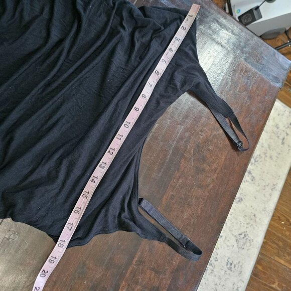 NWT Adore Me Black Soft Nightgown Pajamas Strappy back size 1X - Picture 6 of 6
